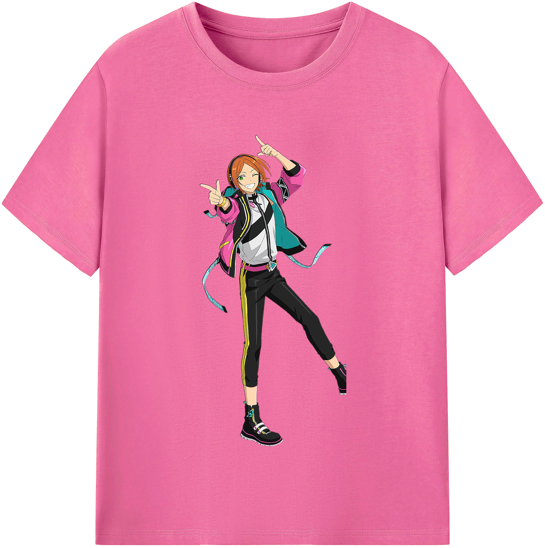 （画像用） あんさんぶるスターズ! Ensemble Stars レディースカジュアルプリントTシャツ（綿100％）